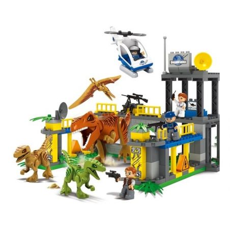 JUN DA LONG TOYS JDLT 5073A Xếp hình kiểu    Dinosaur World Lạc Vào Thế Giới Khủng Long 138 khối