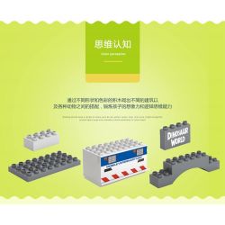 JUN DA LONG TOYS JDLT 5072A Xếp hình kiểu    Dinosaur World Thế Giới Khủng Long 141 khối