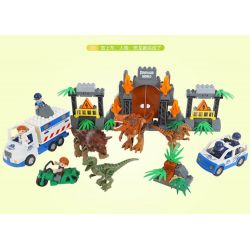 JUN DA LONG TOYS JDLT 5072A Xếp hình kiểu    Dinosaur World Thế Giới Khủng Long 141 khối