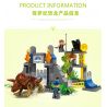 JUN DA LONG TOYS JDLT 5076A Xếp hình kiểu    Dinosaur World Chiến Đấu Bầy Khủng Long 106 khối