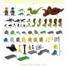 JUN DA LONG TOYS JDLT 5076A Xếp hình kiểu    Dinosaur World Chiến Đấu Bầy Khủng Long 106 khối