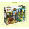 JUN DA LONG TOYS JDLT 5076A Xếp hình kiểu    Dinosaur World Chiến Đấu Bầy Khủng Long 106 khối