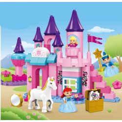 JUN DA LONG TOYS JDLT 5252A Xếp hình kiểu    Dream Castle And Princess Tòa Lâu Đài Và Công Chúa 96 khối