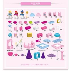  Xếp hình kiểu  Sofia Princess On The Way To School Công Chúa Sofia Đến Trường Trên Cỗ Xe Ngựa Hoàng Gia 96 khối