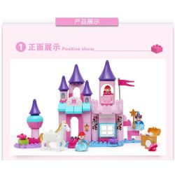  Xếp hình kiểu  Sofia Princess On The Way To School Công Chúa Sofia Đến Trường Trên Cỗ Xe Ngựa Hoàng Gia 96 khối