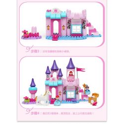  Xếp hình kiểu  Sofia Princess On The Way To School Công Chúa Sofia Đến Trường Trên Cỗ Xe Ngựa Hoàng Gia 96 khối