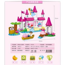 JUN DA LONG TOYS JDLT 5253A Xếp hình kiểu    Castle On River Lâu Đài Trên Sông 110 khối
