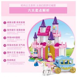 JUN DA LONG TOYS JDLT 5256A Xếp hình kiểu    Sofia Princess With Her  In Glorious Castle Lâu Đài Mơ Ước 189 khối