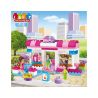 JUN DA LONG TOYS JDLT 5231A Xếp hình kiểu    Interesting Girls' Bakery Cửa Hàng Bánh Thú Vị Của Các Cô Gái 100 khối