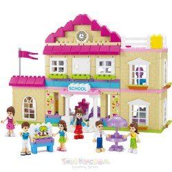 JUN DA LONG TOYS JDLT 5233A Xếp hình kiểu     At Campus Khuôn Viên Trường Học Của Những Người Bạn 193 khối