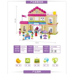 JUN DA LONG TOYS JDLT 5233A Xếp hình kiểu     At Campus Khuôn Viên Trường Học Của Những Người Bạn 193 khối