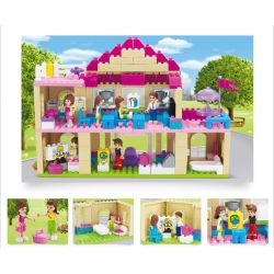 JUN DA LONG TOYS JDLT 5233A Xếp hình kiểu     At Campus Khuôn Viên Trường Học Của Những Người Bạn 193 khối