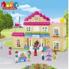 JUN DA LONG TOYS JDLT 5233A Xếp hình kiểu     At Campus Khuôn Viên Trường Học Của Những Người Bạn 193 khối