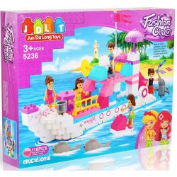 JUN DA LONG TOYS JDLT 5236A Xếp hình kiểu    Adventure On Boat Cuộc Du Thuyền Náo Nhiệt 118 khối