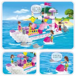 JUN DA LONG TOYS JDLT 5236A Xếp hình kiểu    Adventure On Boat Cuộc Du Thuyền Náo Nhiệt 118 khối