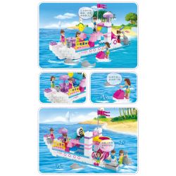 JUN DA LONG TOYS JDLT 5236A Xếp hình kiểu    Adventure On Boat Cuộc Du Thuyền Náo Nhiệt 118 khối