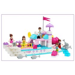JUN DA LONG TOYS JDLT 5236A Xếp hình kiểu    Adventure On Boat Cuộc Du Thuyền Náo Nhiệt 118 khối