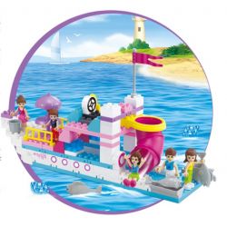 JUN DA LONG TOYS JDLT 5236A Xếp hình kiểu    Adventure On Boat Cuộc Du Thuyền Náo Nhiệt 118 khối