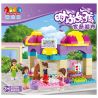 JUN DA LONG TOYS JDLT 5238A Xếp hình kiểu    Going To Supermarket Học Nấu Ăn Cùng Các Cô Gái 95 khối