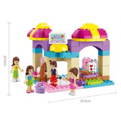 JUN DA LONG TOYS JDLT 5238A Xếp hình kiểu    Going To Supermarket Học Nấu Ăn Cùng Các Cô Gái 95 khối