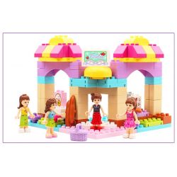JUN DA LONG TOYS JDLT 5238A Xếp hình kiểu    Going To Supermarket Học Nấu Ăn Cùng Các Cô Gái 95 khối