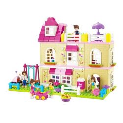 JUN DA LONG TOYS JDLT 5228A Xếp hình kiểu    House Of  Ngôi Nhà Và Những Người Bạn 185 khối
