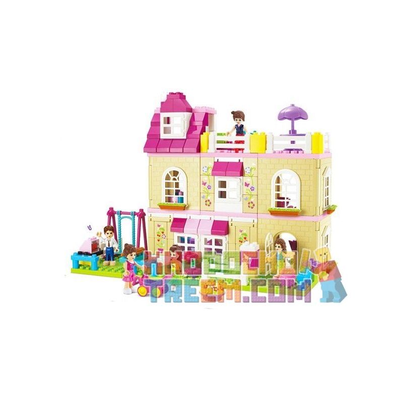 JUN DA LONG TOYS JDLT 5228A Xếp hình kiểu    House Of  Ngôi Nhà Và Những Người Bạn 185 khối