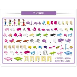 JUN DA LONG TOYS JDLT 5228A Xếp hình kiểu    House Of  Ngôi Nhà Và Những Người Bạn 185 khối