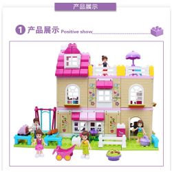 JUN DA LONG TOYS JDLT 5228A Xếp hình kiểu    House Of  Ngôi Nhà Và Những Người Bạn 185 khối