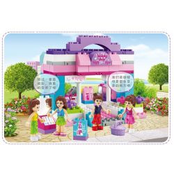 JUN DA LONG TOYS JDLT 5230A Xếp hình kiểu    Beauty Shop Cửa Hàng Mỹ Phẩm Vui Vẻ 125 khối