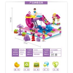 JUN DA LONG TOYS JDLT 5235A Xếp hình kiểu    Water Park Công Viên Nước 156 khối