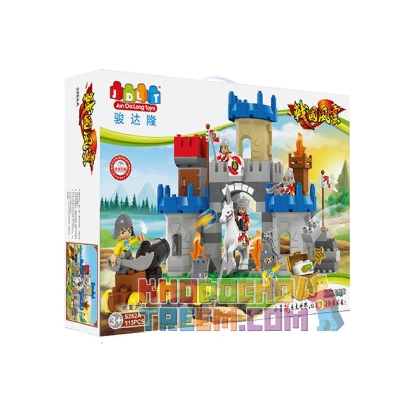 JUN DA LONG TOYS JDLT 5262A Xếp hình kiểu    Confrontation Between Two Army Forces Cuộc Đối Đầu Máu Lửa 115 khối