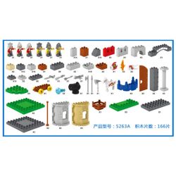 JUN DA LONG TOYS JDLT 5263A Xếp hình kiểu    Cruel War Cuộc Chiến Thảm Khốc 166 khối