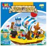 JUN DA LONG TOYS JDLT 5269A Xếp hình kiểu    Pirate's Ship Con Tàu Hải Tặc 60 khối
