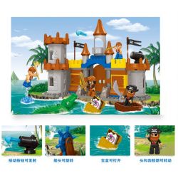 JUN DA LONG TOYS JDLT 5270A Xếp hình kiểu    Siege Of Pirate Cuộc Vây Hãm Của Cướp Biển 103 khối