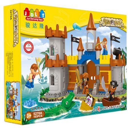 JUN DA LONG TOYS JDLT 5270A Xếp hình kiểu    Siege Of Pirate Cuộc Vây Hãm Của Cướp Biển 103 khối