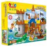 JUN DA LONG TOYS JDLT 5270A Xếp hình kiểu    Siege Of Pirate Cuộc Vây Hãm Của Cướp Biển 103 khối
