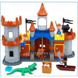 JUN DA LONG TOYS JDLT 5270A Xếp hình kiểu    Siege Of Pirate Cuộc Vây Hãm Của Cướp Biển 103 khối