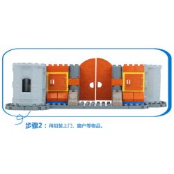 JUN DA LONG TOYS JDLT 5270A Xếp hình kiểu    Siege Of Pirate Cuộc Vây Hãm Của Cướp Biển 103 khối