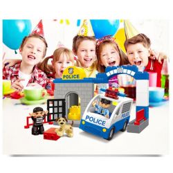 JUN DA LONG TOYS JDLT 5131A Xếp hình kiểu    Dropping The Robber Hạ Gục Tên Cướp 28 khối