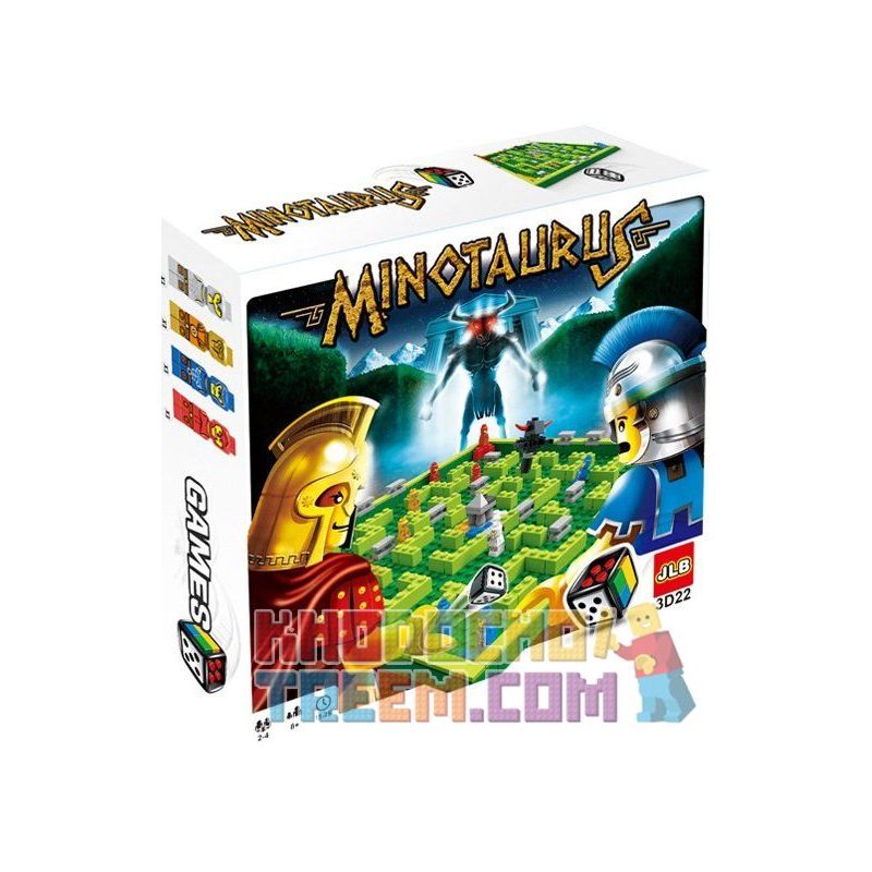 JLB 3D22 Xếp hình kiểu  CREATOR Spartan Warriors Escape Minotaurus's Maze Chiến Binh Sparta Giải Mã Mê Cung Minotaurs 224 khối