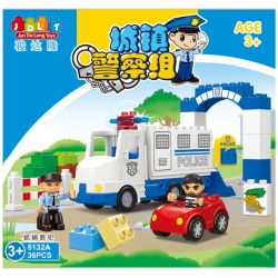 JUN DA LONG TOYS JDLT 5133A Xếp hình kiểu    Successful Catching Criminator Vụ Bắt Cướp Thành Công 38 khối