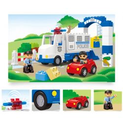 JUN DA LONG TOYS JDLT 5133A Xếp hình kiểu    Successful Catching Criminator Vụ Bắt Cướp Thành Công 38 khối