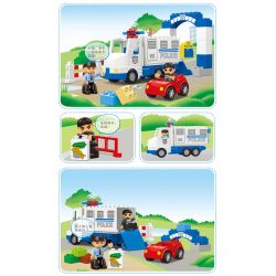 JUN DA LONG TOYS JDLT 5133A Xếp hình kiểu    Successful Catching Criminator Vụ Bắt Cướp Thành Công 38 khối