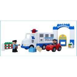 JUN DA LONG TOYS JDLT 5133A Xếp hình kiểu    Successful Catching Criminator Vụ Bắt Cướp Thành Công 38 khối