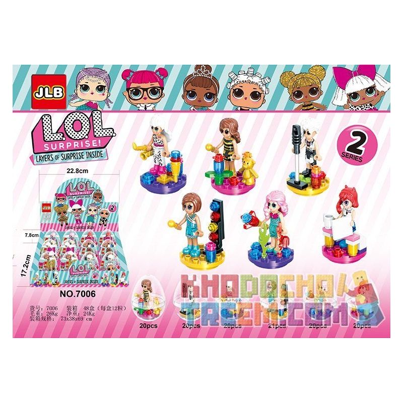 JLB 7006 Xếp hình kiểu   Layers Of Surprise Inside Xếp Hình Các Bạn Gái Cá Tính 81 khối
