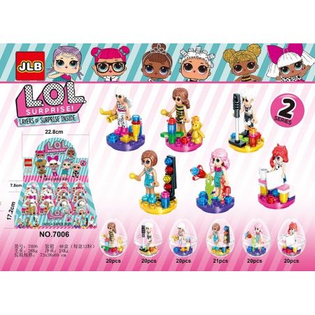 JLB 7006 Xếp hình kiểu   Layers Of Surprise Inside Xếp Hình Các Bạn Gái Cá Tính 81 khối
