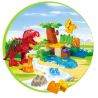 JUN DA LONG TOYS JDLT 5071A Xếp hình kiểu    Jungle Of Dinosaurs Khu Rừng Bí Ẩn Của Khủng Long 43 khối