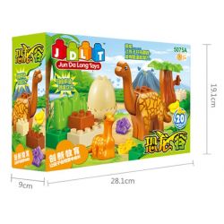 JUN DA LONG TOYS JDLT 5075A Xếp hình kiểu    Family Of Moabosaurus Utahensis Gia Đình Khủng Long Cổ Dài 20 khối