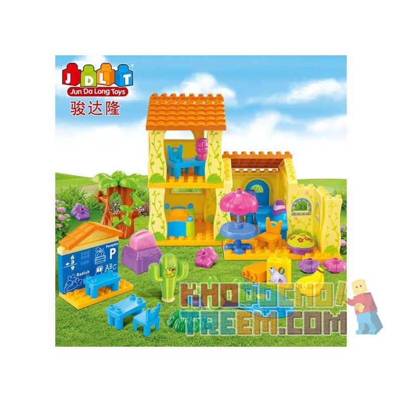JUN DA LONG TOYS JDLT 5039A Xếp hình kiểu    Amazing House Ngôi Nhà Lý Tưởng 68 khối